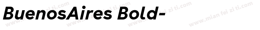 BuenosAires Bold字体转换